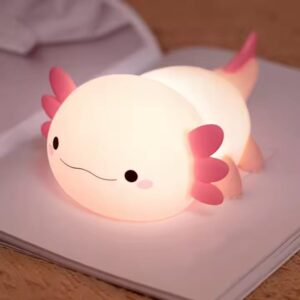 salamander night light cartoon cute soft silicone portable wireless USB charging table light